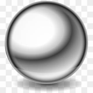 Shiny Steel Ball - Silver Ball Transparent Background Clipart