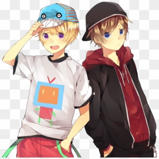Manga Boy Clipart Transparent - Two Anime Boys - Png Download
