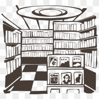 Bookstore Library Reading Free Image On Pixabay - ห้องสมุด ขาว ดำ Clipart