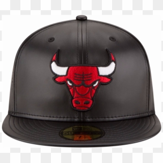 1 Of 5 New Era 5950 Chicago Bulls Leather Black Red - Baseball Cap Clipart