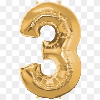 Qualatex Numeral Gold Balloons Clipart