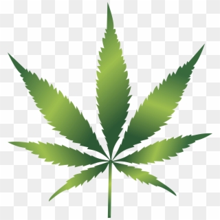 Free Clipart Of A Cannabis Leaf - Marijuana Free - Png Download