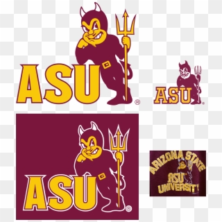 Arizona State University Vintage Mascot 15012012043870581 - Vintage Asu Logo Clipart