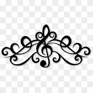 Treble Clef Flourishes , Png Download Clipart