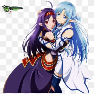 Looking For Some Anime Scans - Asuna Yuuki And Konno Yuuki Clipart