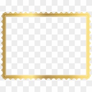 Gold Border Transparent Gold Border Transparent Art - Gold Certificate Border Transparent Clipart