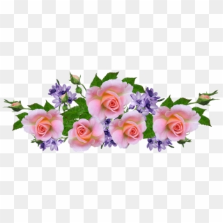 Roses, Pink, Arrangement, Mauve Flowers, Garden, Nature - Arranjos De Flor Em Png Clipart