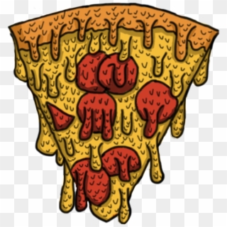 Pizza Grime Colored Red Yellow Ew Art Dripping Slime Clipart