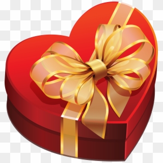 Gift Box Png Image - Valentine's Day Gift Box Heart Clipart