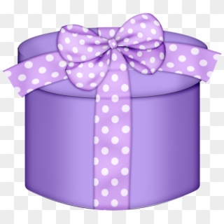 Purple Round Gift Box Png Clipart - Transparent Gift Box Purple