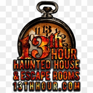 Graphic Library Download Th Hour Escape Room In Wharton - 13th Hour Haunted House Clipart