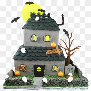 Halloween Haunted House - Cake Decorating Clipart