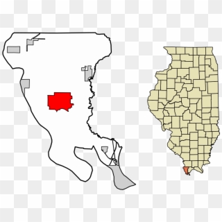 Alexander County Illinois Incorporated And Unincorporated - County Illinois Clipart