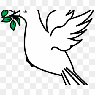 Dove With Olive Branch - Peace Symbol Olive Branch Clipart