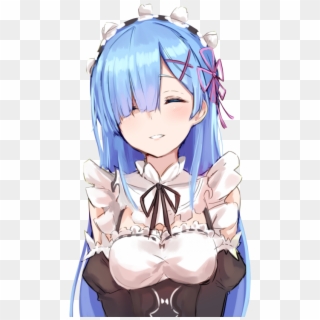 Re Zero Long Haired Rem Clipart