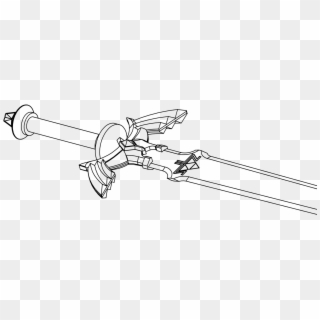 Model - Easy Zelda Sword Drawing Clipart