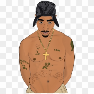 Tupac Shakur Png Free Image - Tupac Cartoon Drawing Clipart
