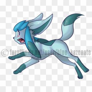 Ice Tea The Glaceon Feral Form - Cartoon Clipart