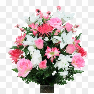 Pink And White Flower Arrangements Png Clipart