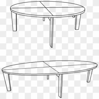Coffeetable Oval - Trampoline Jump Clipart