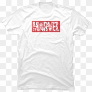 Marvel Logo Cartoon Heroes - Active Shirt Clipart