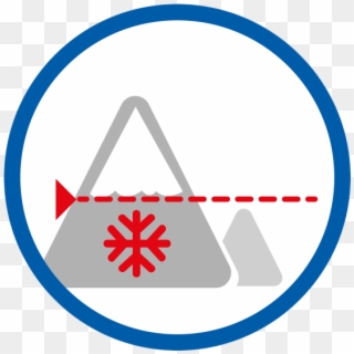 Lowest Elevation Of Snow-covered Terrain - Circle Clipart