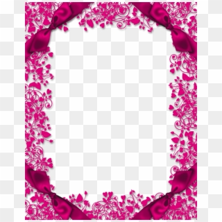 Pink Floral Border Png High Quality Image - Pink Floral Border Png Clipart