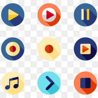 Media Icons - Media Player Icon Png Clipart