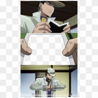 Copy Discord Cmd - Jotaro Looking At Picture Template Clipart