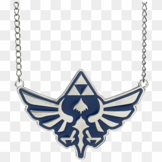 Legend Of Zelda Blue Royal Crest Necklace - Crest Of Hyrule Clipart