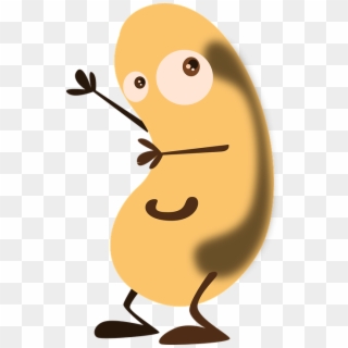 Bean, Potato, Face, Figure, Cartoon, Smile, Happy - Bean Cartoon Clipart