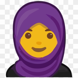 Muslim Girl Emoji - Illustration Clipart