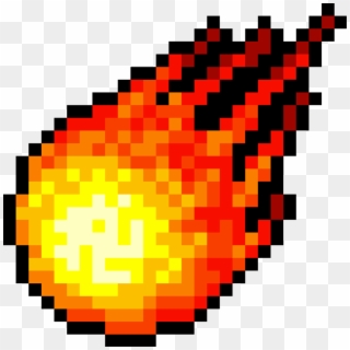 Fireball Clipart Pixel Sprite - Pixel Fireball - Png Download