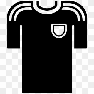 Black T-shirt Of A Soccer Player Comments - Camisa De Futbol Vector Clipart