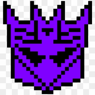 Perler Patterns Transformers , Png Download - Pixel Art Decepticon Symbol Clipart