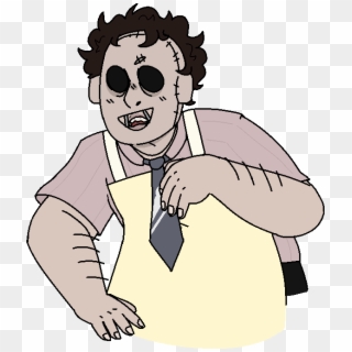 A Kinda Old Leatherface From When I Was Doodling Poses,, - Cartoon Clipart