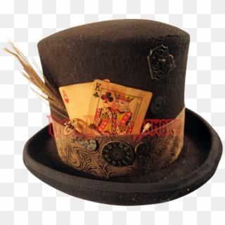 Steampunk Hat Png Background Image - Top Hat With Cards Clipart