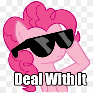 Deal With It Pixel Sunglasses Png Photo - Funny Pinkie Pie Clipart