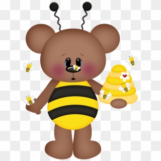 Clip Art Honey Bee Bear - Png Download