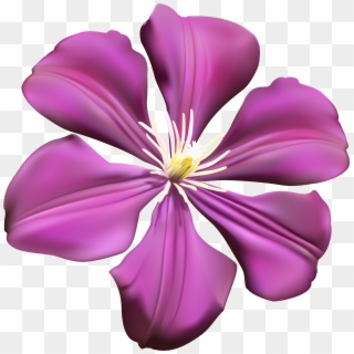 Purple Flower Transparent Png Clip Art Image - Clip Art