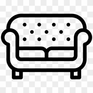 Sofa With Buttons Icon - Icon Clipart