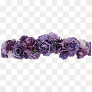 Purple Flower Crown Png Flowercrown Flowerheadband - Lilac Flower Crown Transparent Clipart