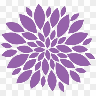 Purple Flower Png - Flower Silhouette Clipart