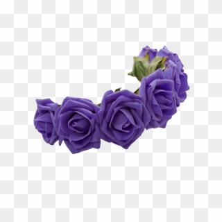 Transparent Purple Flower Crown - Transparent Background Flower Crown Transparent Clipart