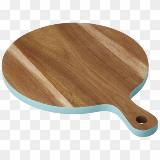 Small Acacia Wood Chopping Board Mint Blue Edging Rice Clipart