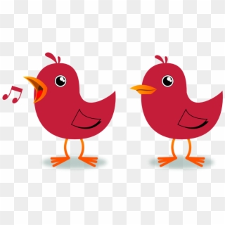 Baby Clipart Cardinal - Bird Singing Clipart Png Transparent Png