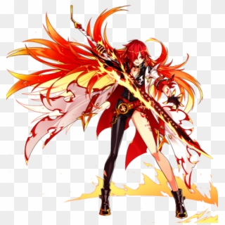 Flame Lord Alternateright - Elsword Elesis Flame Lord Clipart
