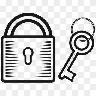 Keys And Locks Keys And Locks Skeleton Key Padlock - Lock Clipart - Png Download