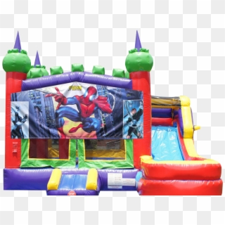 The Spiderman Combo Bounce House Will Invite Your Guest Clipart