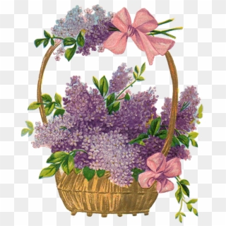 Easter Flower Png Transparent Images - Png Vintage Easter Basket Clipart